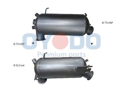 Filtr sadzy / filtr cząstek stałych, układ wydechowy OYODO 7H0254700MX