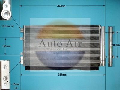 Condenser, air conditioning Auto Air Gloucester 16-3964