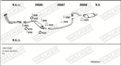 Изпускателна система WALKER RE82501