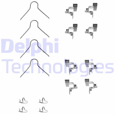 Комплектующие, колодки дискового тормоза DELPHI LX0062 для TOYOTA TERCEL