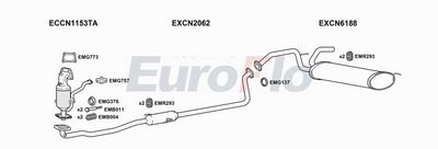 Układ wydechowy EUROFLO CNC1101008A00