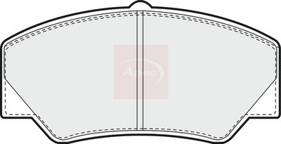 APEC Brake Pad Set, disc brake PAD497