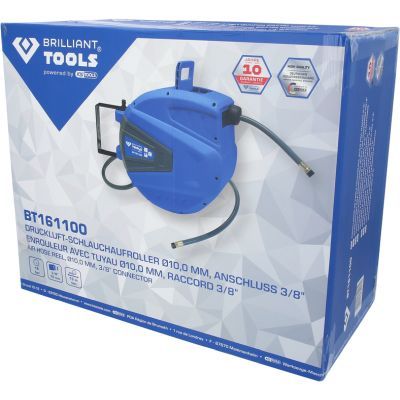 Brilliant Tools BT161100 Automatické navíjecí zařízení vzduchotlakých hadic, Ø 10 mm x 15 m
