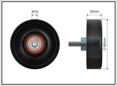 CAFFARO 500669 Ролик ремня генератора для FORD FOCUS I (DAW, DBW)