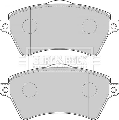 BORG & BECK BBP1711 Тормозные колодки и сигнализаторы  для LAND ROVER FREELANDER I (L314) 2.5 V6 4x4