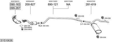 Układ wydechowy BOSAL SYS10638