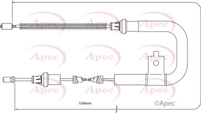 Cable Pull, parking brake APEC CAB1311