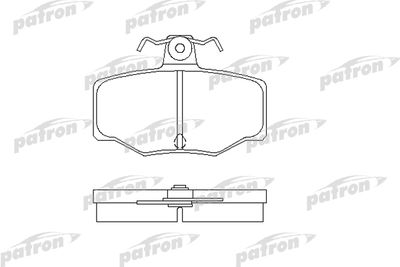Комплект тормозных колодок, дисковый тормоз PATRON PBP707 для NISSAN ALMERA