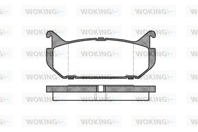 Комплект тормозных колодок, дисковый тормоз WOKING P5163.00 для MAZDA MX-6