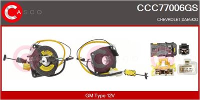 Витая пружина, подушка безопасности CASCO CCC77006GS для DAEWOO REZZO