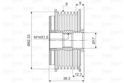 SISTEM ROATA LIBERA GENERATOR VALEO 588127 1