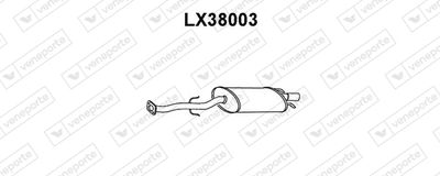 VENEPORTE LX38003 Глушник вихлопних газів для LEXUS (Лексус)