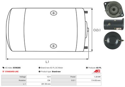 MOTOR ELECTRIC AS-PL DC9028S 3