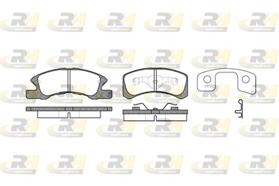 Комплект тормозных колодок, дисковый тормоз ROADHOUSE 21111.02 для DAIHATSU TREVIS