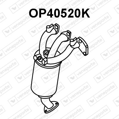 VENEPORTE OP40520K Каталізатор  для OPEL AGILA (Опель Агила)