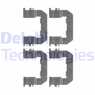 Комплектующие, колодки дискового тормоза DELPHI LX0514 для KIA VENGA