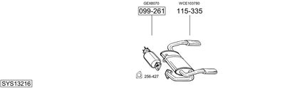 Изпускателна система BOSAL SYS13216