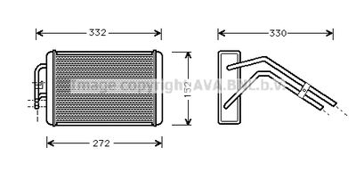 AVA QUALITY COOLING FD6291 Радиатор печки  для FORD TRANSIT (Форд Трансит)