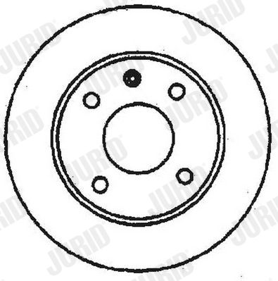 Тормозной диск JURID 561178J для VW GOL