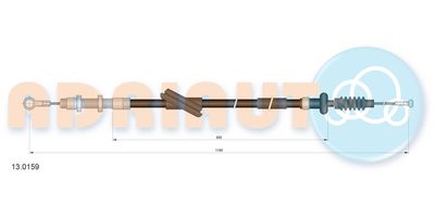 въжен механизъм, задействане на съединителя ADRIAUTO 13.0159
