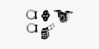 SET MONTARE SISTEM DE ESAPAMENT