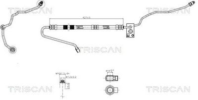 Wąż hydrauliczny, system kierowania TRISCAN 851629028