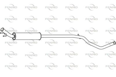 FENNO P4682 Глушитель выхлопных газов  для PEUGEOT 308 SW I (4E_, 4H_) 1.6 16V