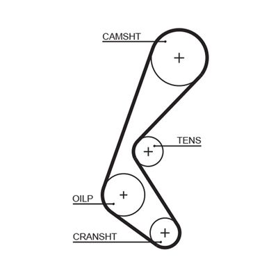 Timing Belt GATES 5628XS