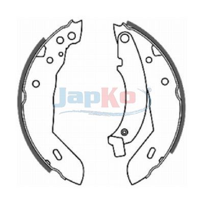 комплект спирачна челюст JAPKO 550718