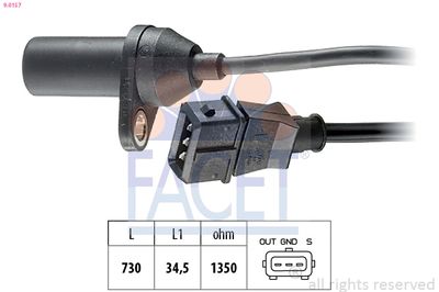 Sensor, crankshaft pulse 9.0157