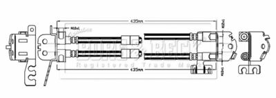 Brake Hose Borg & Beck BBH8773