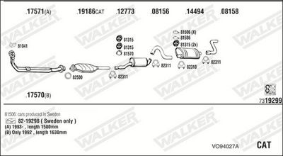 Изпускателна система WALKER VO94027A