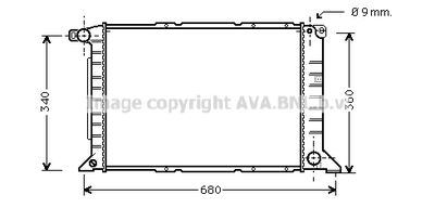 AVA QUALITY COOLING FD2261 Радиатор охлаждения двигателя  для FORD TRANSIT (Форд Трансит)