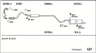 Układ wydechowy WALKER PEK030821