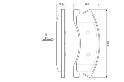 Brake Pad Set, disc brake 0 986 424 823