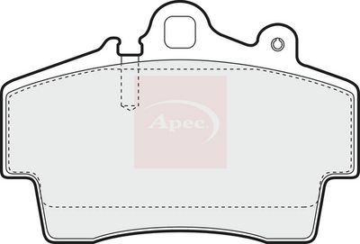 APEC Brake Pad Set, disc brake PAD1068