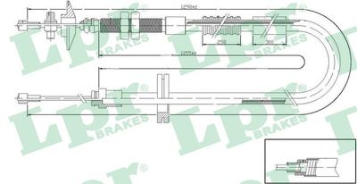 Cable Pull, clutch control C0194C