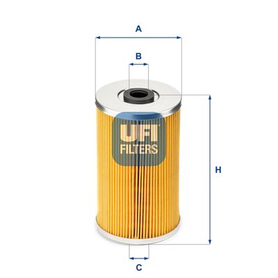 UFI 26.609.00 Топливный фильтр  для TATA  (Тата Лоадбета)