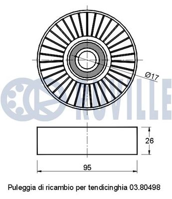 ROLA GHIDARE/CONDUCERE CUREA TRANSMISIE RUVILLE 541259 1