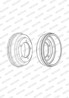 BREMSTROMMEL FERODO FDR329192 3