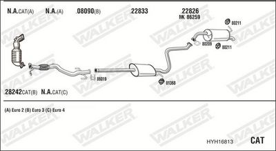 Изпускателна система WALKER HYH16813