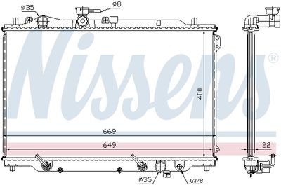 RADIATOR RACIRE MOTOR NISSENS 62444A 5