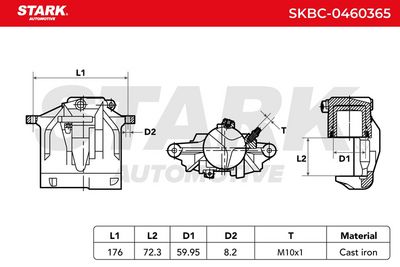 спирачен апарат STARK SKBC-0460365