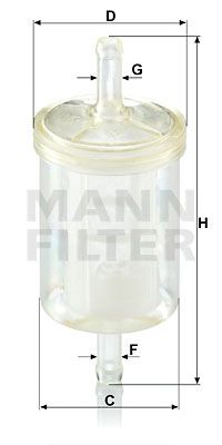Топливный фильтр MANN-FILTER WK 43/13 (10) для NISSAN PATROL
