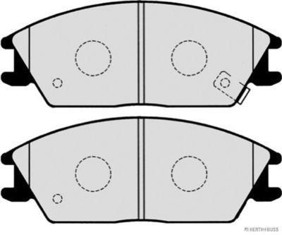 BREMSBELAGSATZ SCHEIBENBREMSE Herth+Buss Jakoparts J3600515 1