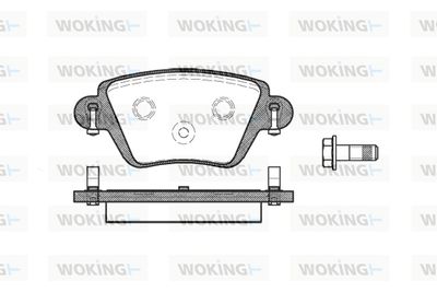 Комплект тормозных колодок, дисковый тормоз WOKING P6773.10 для BYD M6