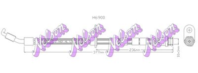 Тормозной шланг KAWE H6900 для MAZDA 2