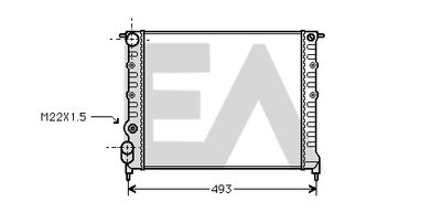 EACLIMA 31R60034 Радиатор охлаждения двигателя для RENAULT 19 I (B/C53_)