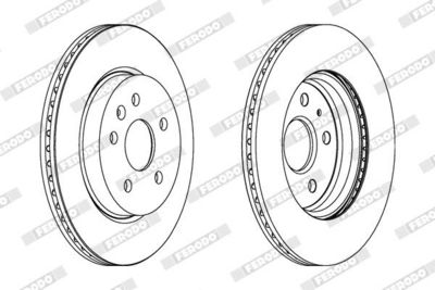 BREMSSCHEIBE FERODO DDF1805C 1