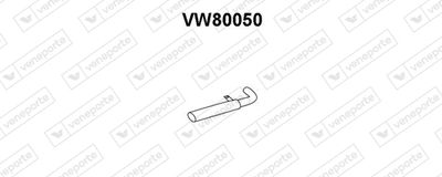 Глушитель выхлопных газов конечный VENEPORTE VW80050 для VW TRANSPORTER